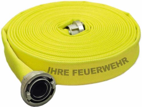 Feuerlöschschlauch DIN 14811, DN25-25-D, Weiß, Klasse 1 L1 15mtr
