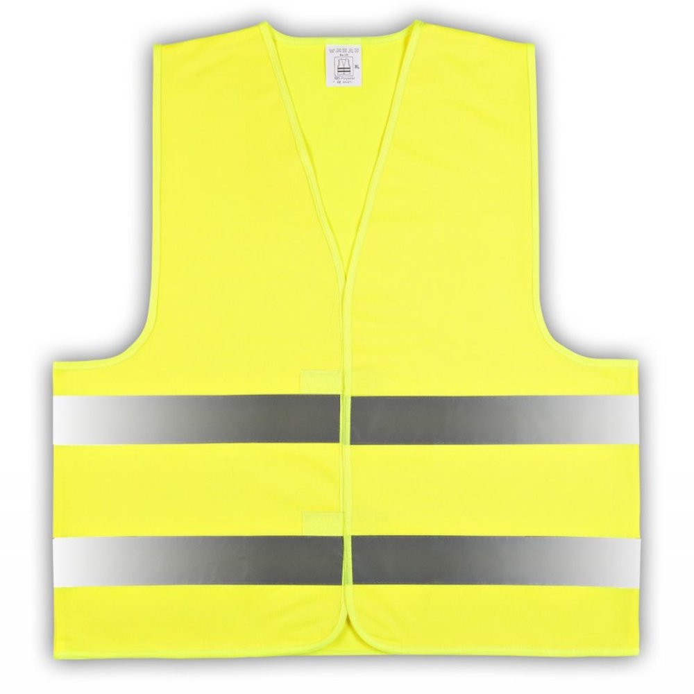 Sicherheitsweste, Warnweste Auto nach Norm EN ISO 20471:2013, Schutzweste,  Leuchtweste Erwachsene unisex XXL (182-188 cm) gelb