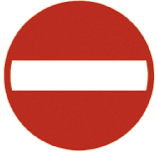 Schild Einfahrt verboten, 40 cm