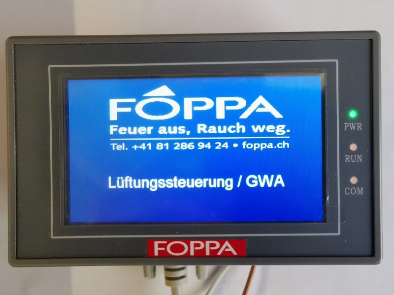 Bedienpanel "GWA Control" - FOP-GWAC