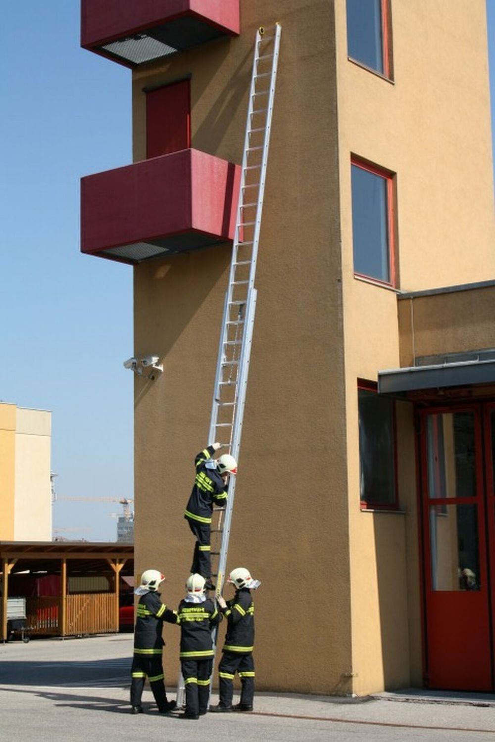 Feuerwehr-Seilzugleiter 2-teilig