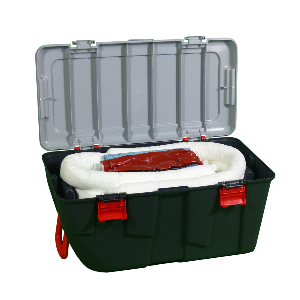Ölwehr Notfall-Set in Kunststoffbox - 100 l
