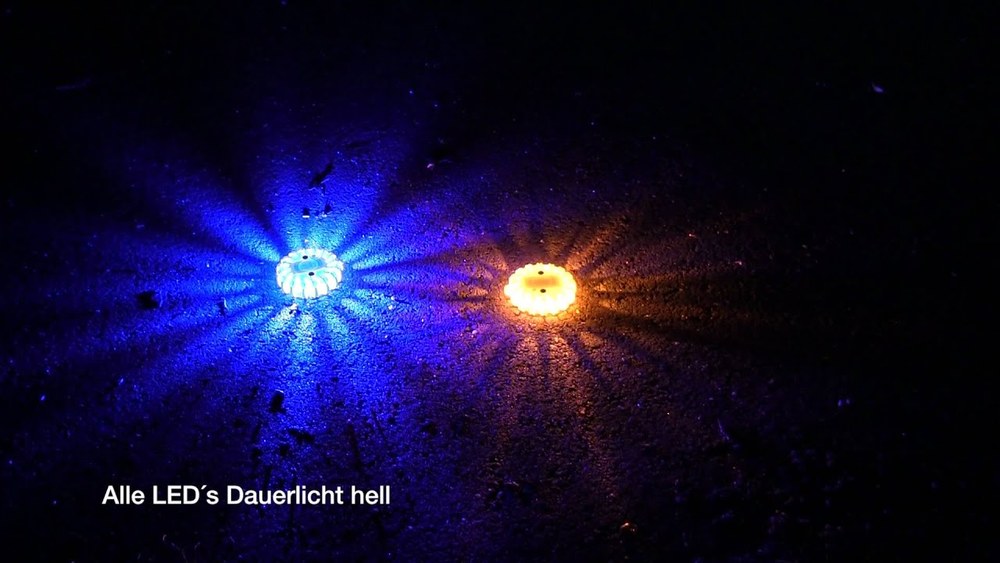 Multi-Blinkleuchte POWERFLARE LED, einzeln, Akku
