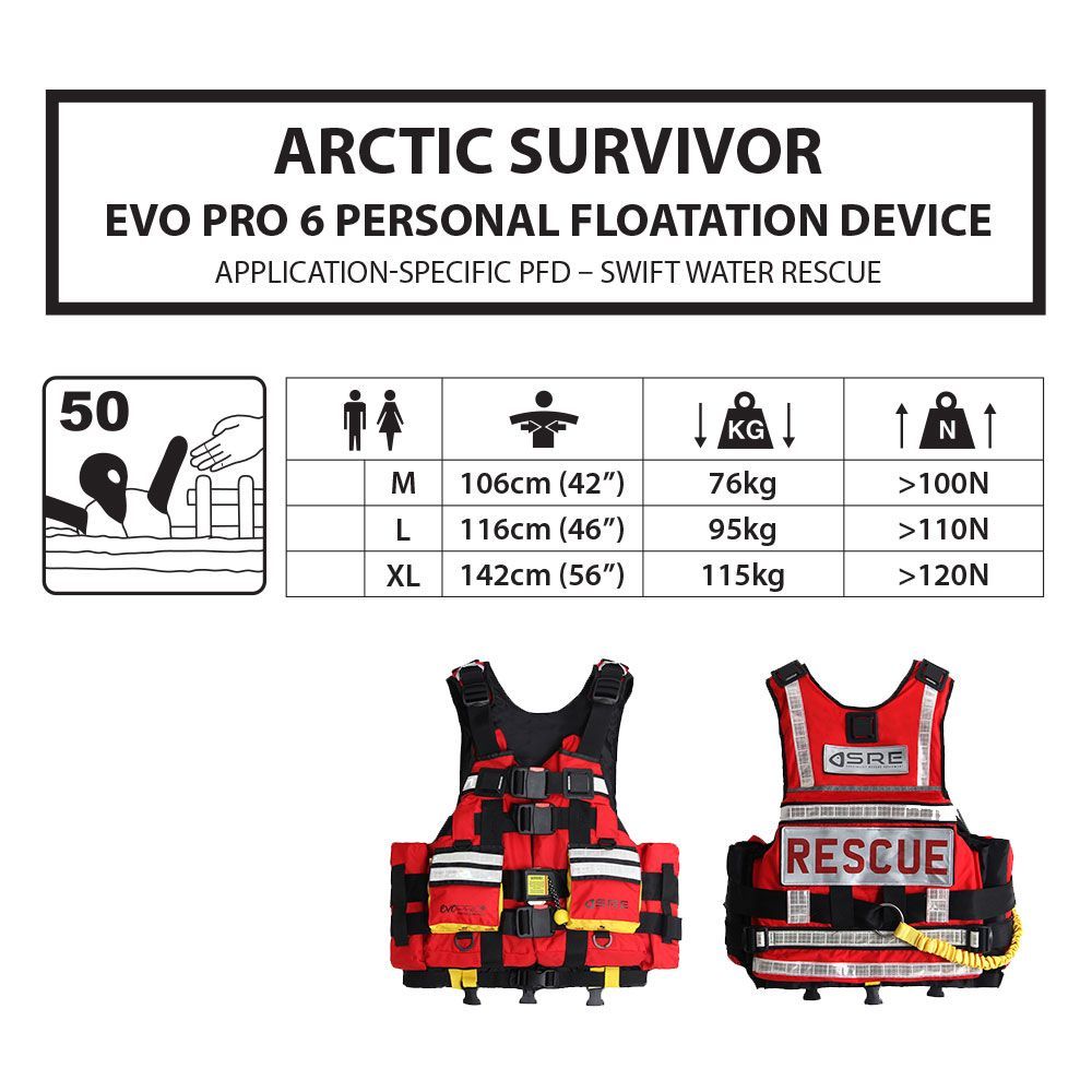 Rettungsschwimmweste PFD - EVO PRO 6 by Northern Diver