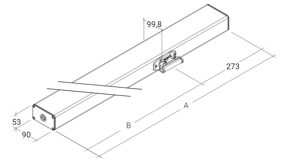 ACB CDM Kettenantrieb 24 V, 1000 N / 600 mm - M1