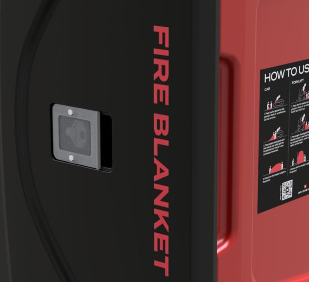 Mobile-/Stationäre Aufbewahrungsbox für Feuerlöschdecken Bridgehill