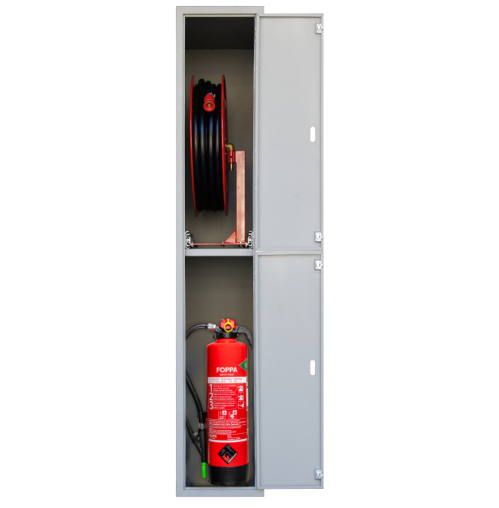 Wasserlöschposten VARIO-PLUS als Auszughaspel mit 40 m Schlauch – UP Wasserlöschposten VARIO-PLUS als Auszughaspel mit 40 m Schlauch - UP