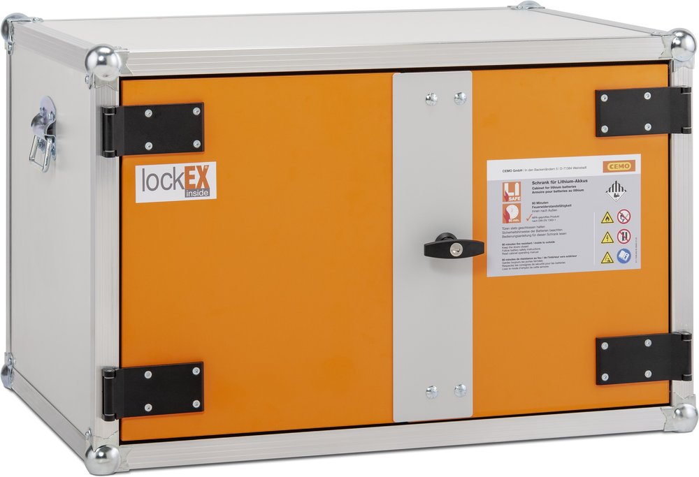 Akku-Lagerschrank mit Ladefunktion CEMO lockEX - 8/5