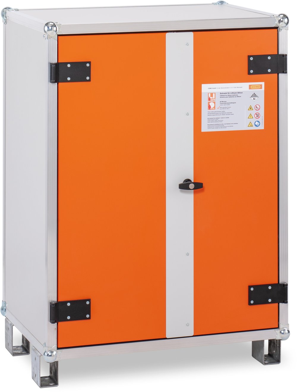 Akku-Lagerschrank CEMO lockEX - 8/10 mit Stellfüssen