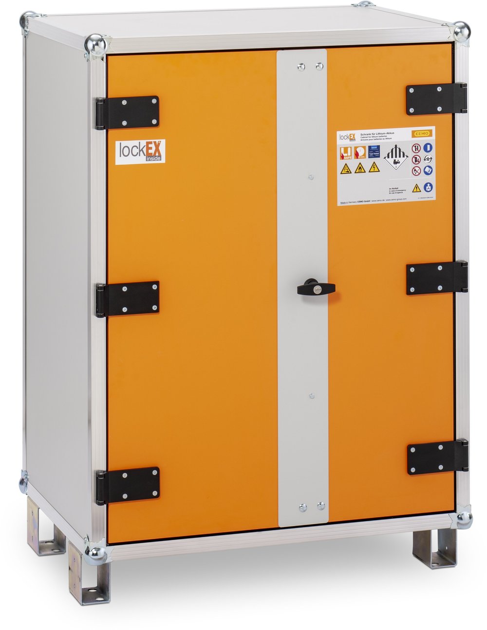 Akku-Lagerschrank CEMO lockEX 2.0 - 8/10 mit Stellfüssen