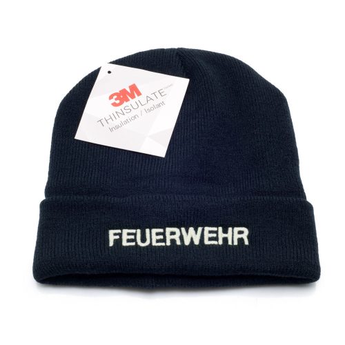 Wintermütze 3M mit Aufschrift - gestickt
